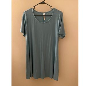 Light blue dress with pockets